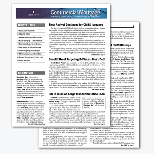 Commercial Mortgage Alert: Featured Issue